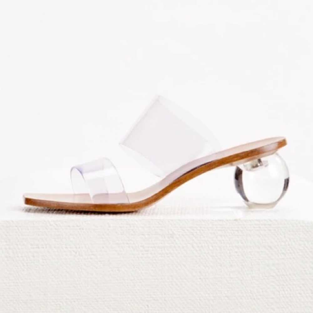 cult gaia Jila clear sandals